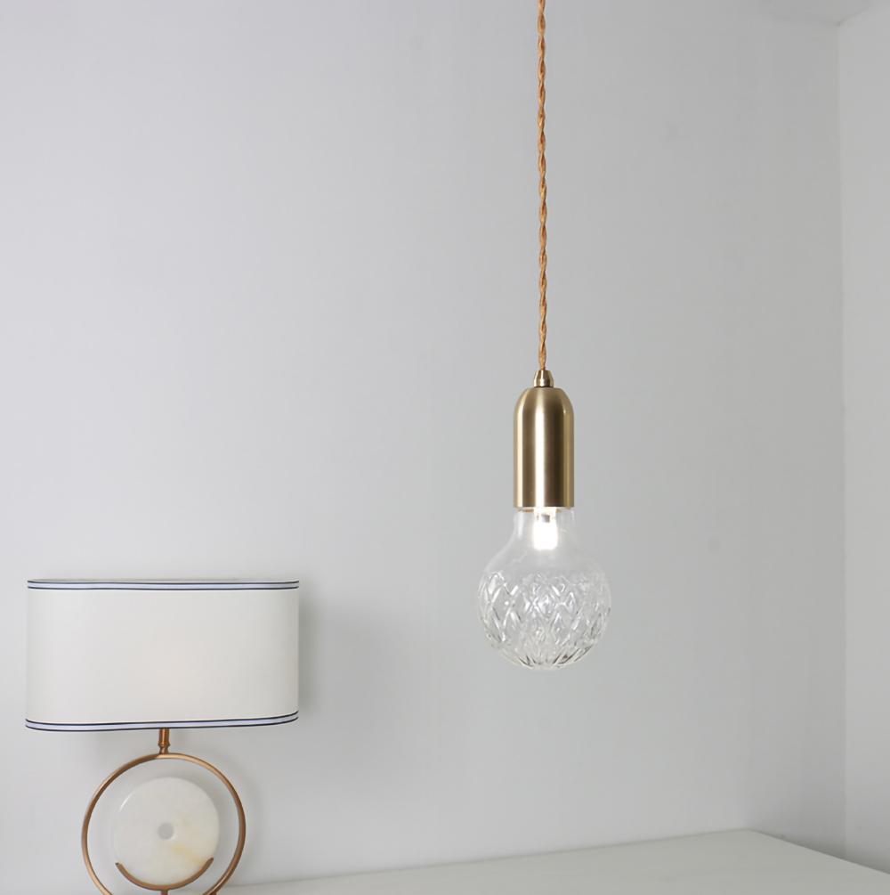 Nordic Design Crystal Bulb Pendant Light