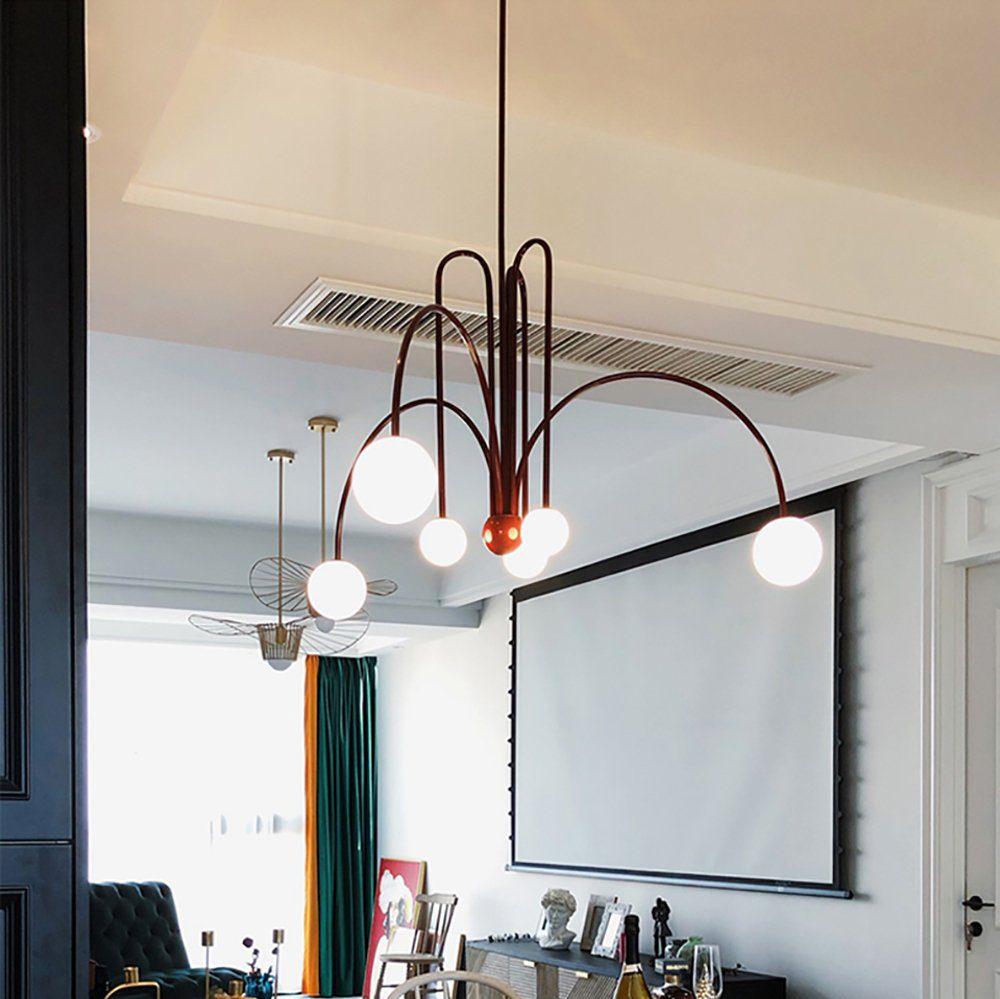 Nordic Gran Finale Nordic White Glass Metal Pendant Light