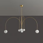 Nordic Gran Finale Nordic White Glass Metal Pendant Light