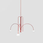 Nordic Gran Finale Nordic White Glass Metal Pendant Light