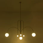 Nordic Gran Finale Nordic White Glass Metal Pendant Light