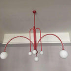 Nordic Gran Finale Nordic White Glass Metal Pendant Light
