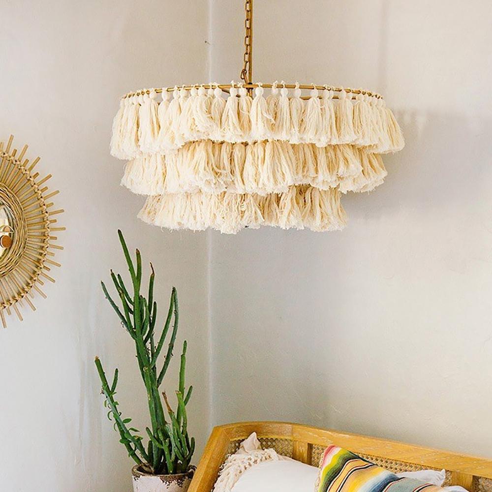 Fabric Tassel Bohemian chandelier Light