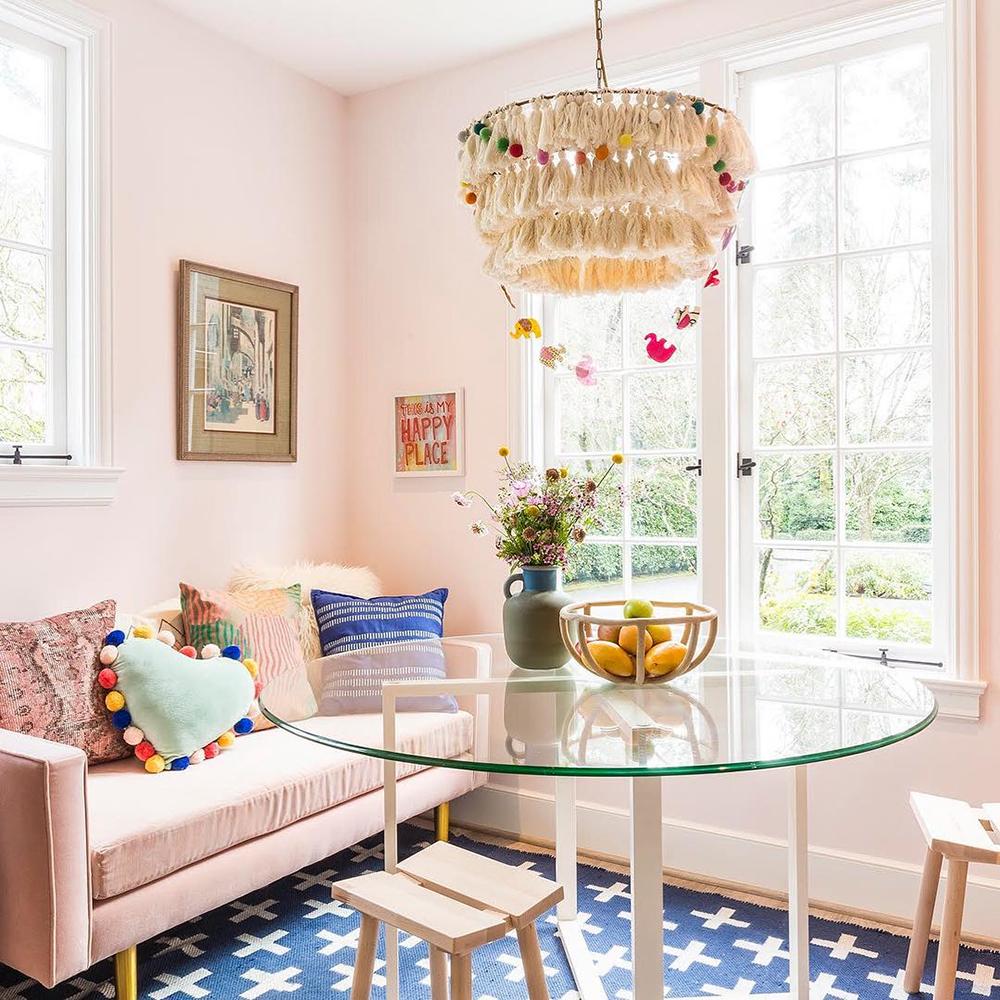 Fabric Tassel Bohemian chandelier Light