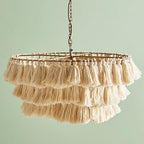 Fabric Tassel Bohemian chandelier Light