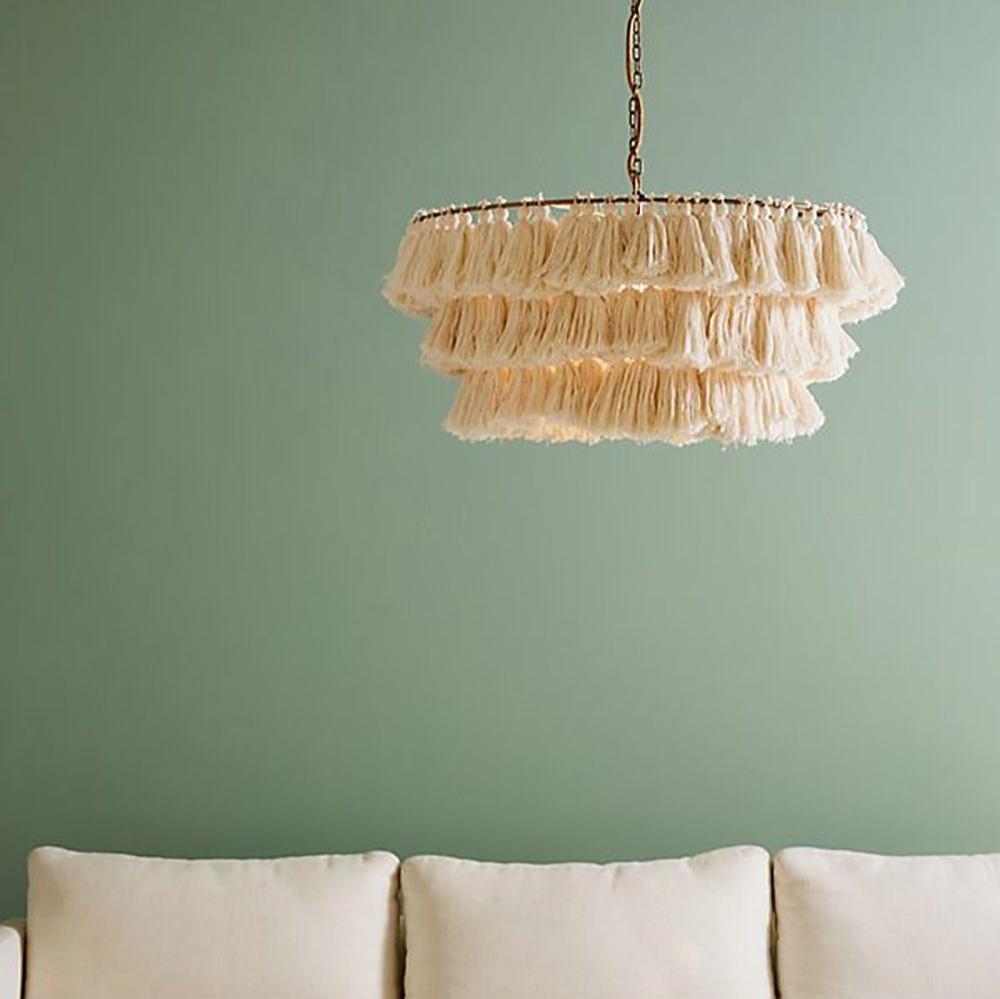 Fabric Tassel Bohemian chandelier Light