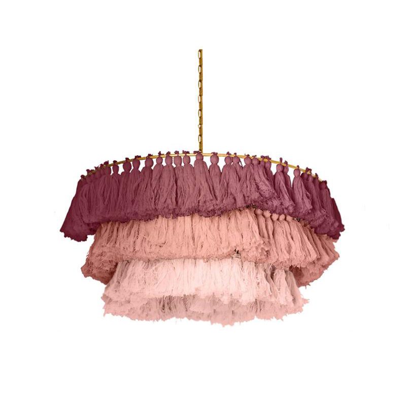 Fabric Tassel Bohemian chandelier Light