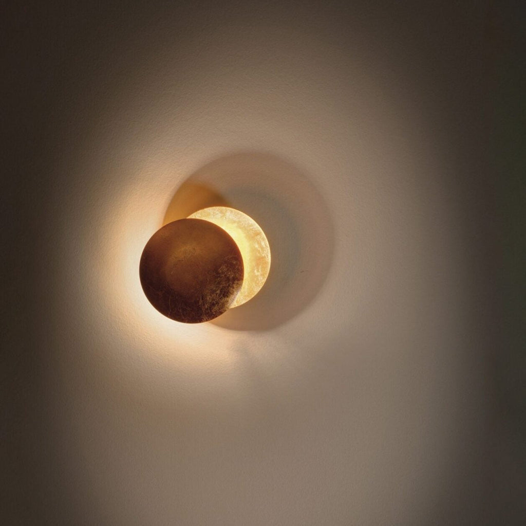 Round Circle Rotating Lederam Wall Light