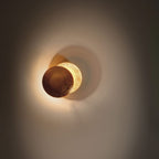 Round Circle Rotating Lederam Wall Light