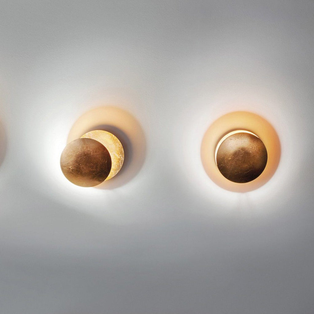 Round Circle Rotating Lederam Wall Light