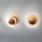 Round Circle Rotating Lederam Wall Light