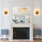 Round Circle Rotating Lederam Wall Light