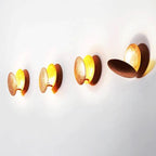 Round Circle Rotating Lederam Wall Light
