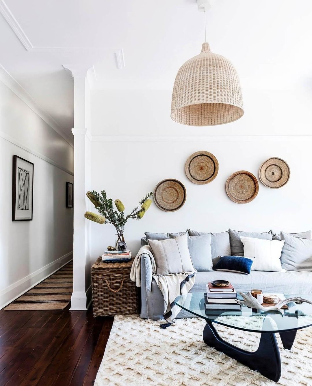 Nordic Rustic Rattan Pendant Light