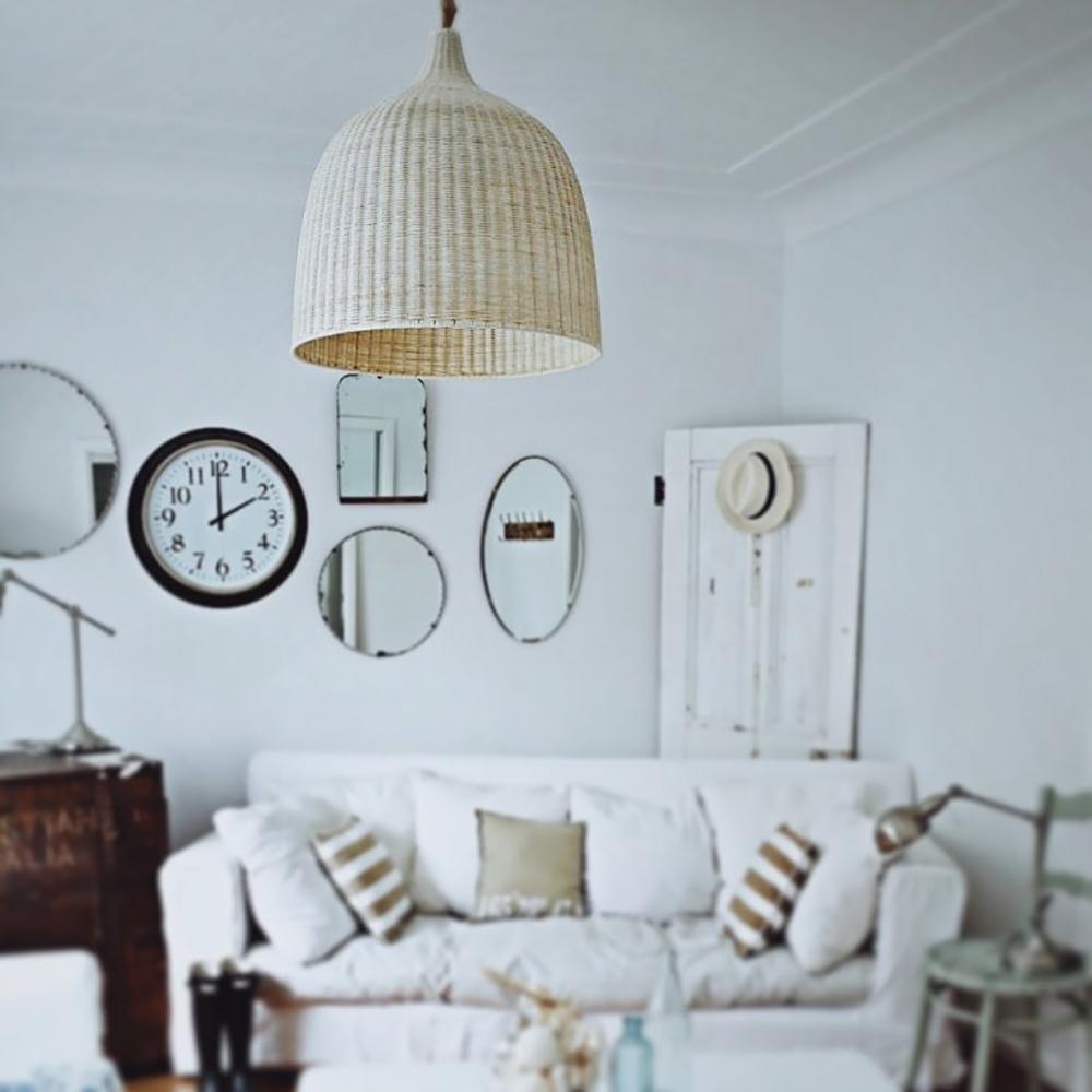 Nordic Rustic Rattan Pendant Light