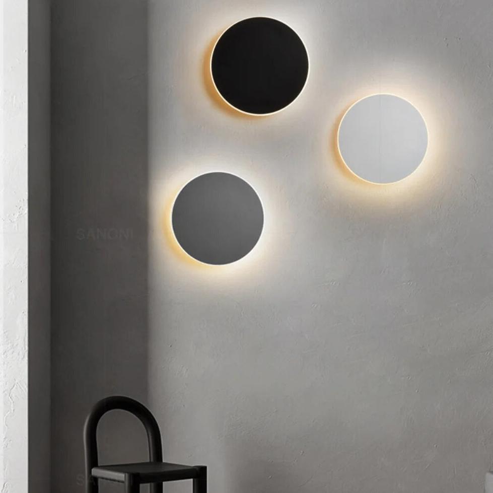 Modern Nordic Round Aluminum Minimalist LED Wall Light