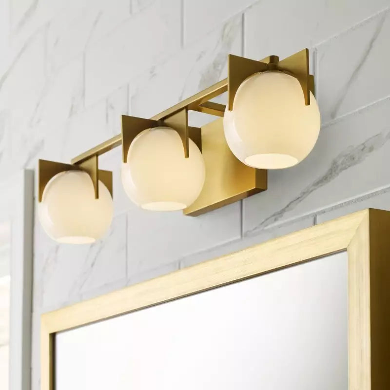 Silas Milk Vanity Glass Modern Wall Light