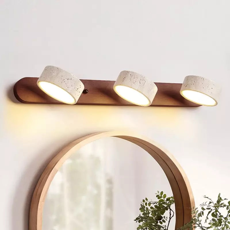 Travertine LED Mirror Wall Light