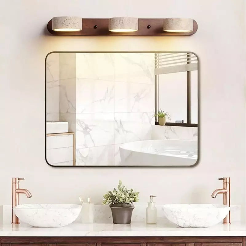 Travertine LED Mirror Wall Light