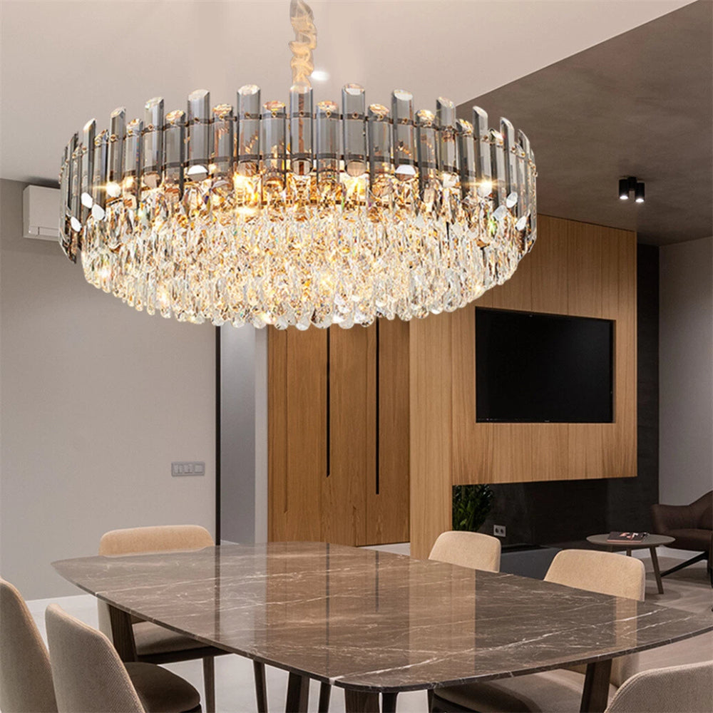 Nordic Crystal Tiered Chandelier