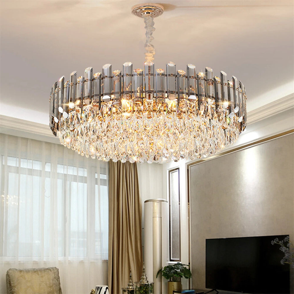 Nordic Crystal Tiered Chandelier