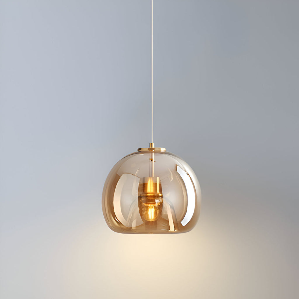 Nordic Minimalist Glass Stone LED Pendant Light