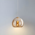Nordic Minimalist Glass Stone LED Pendant Light