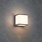 Modern Minimalist Rectangular Acrylic Sensor Solar IP65 Waterproof Outdoor Wall Light