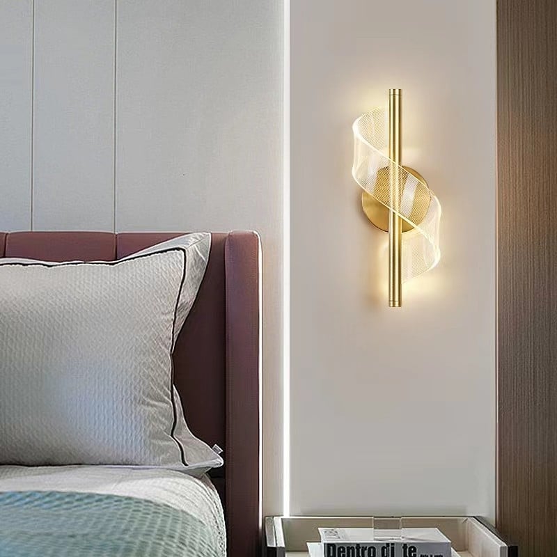 Nordic Spiral Acrylic Wall Light