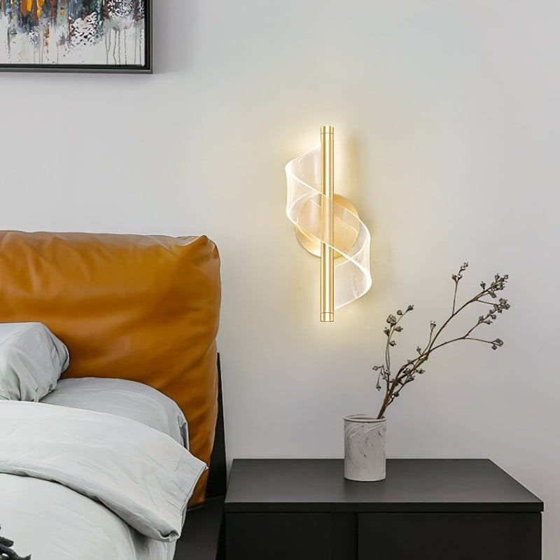 Nordic Spiral Acrylic Wall Light