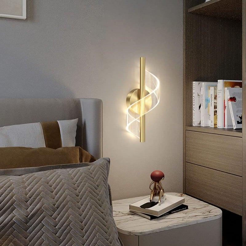 Nordic Spiral Acrylic Wall Light