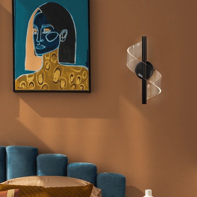 Nordic Spiral Acrylic Wall Light