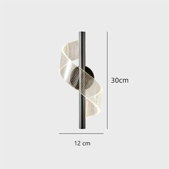 Nordic Spiral Acrylic Wall Light