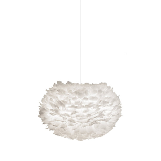 Lyra Feather Orb Modern Pendant Light