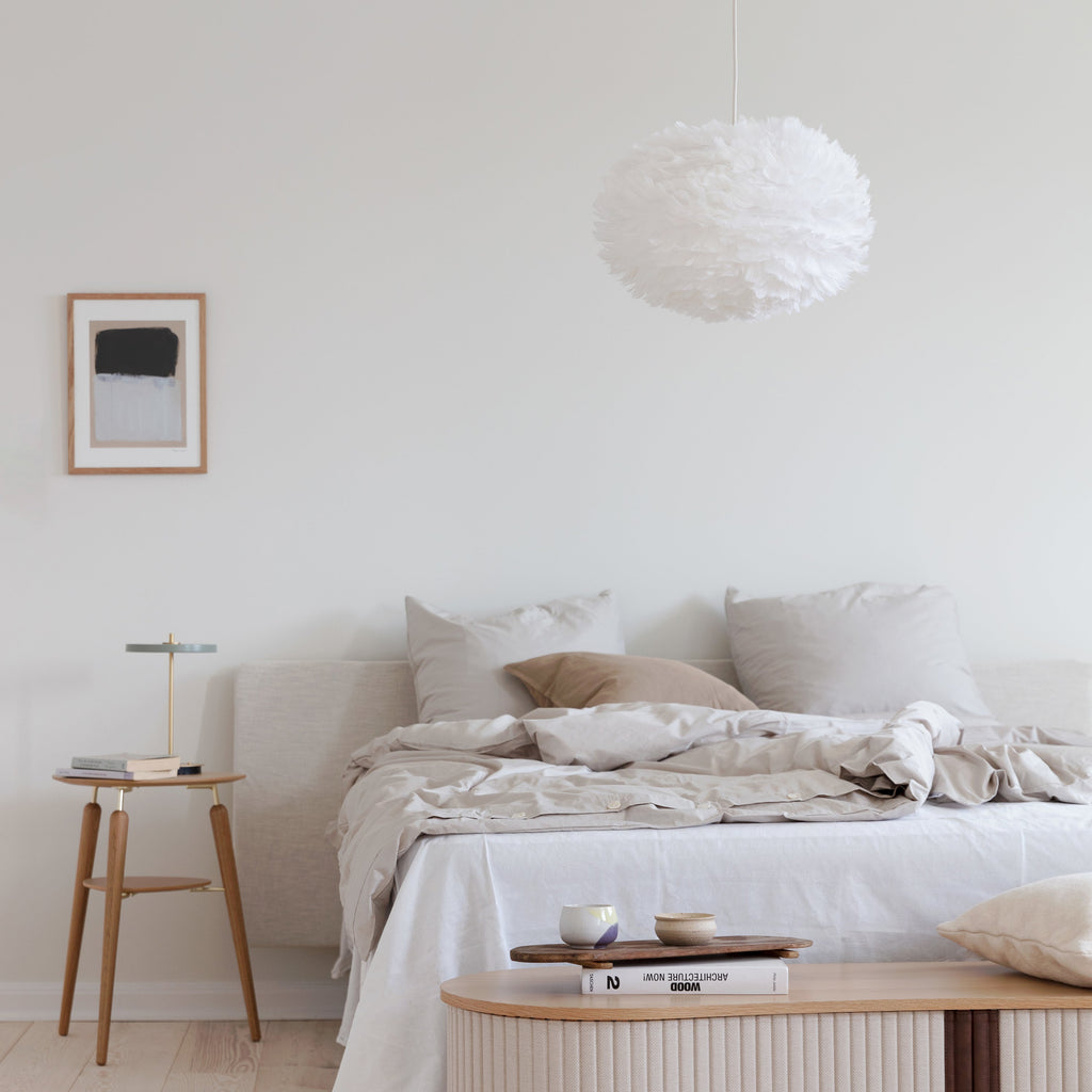 Lyra Feather Orb Modern Pendant Light