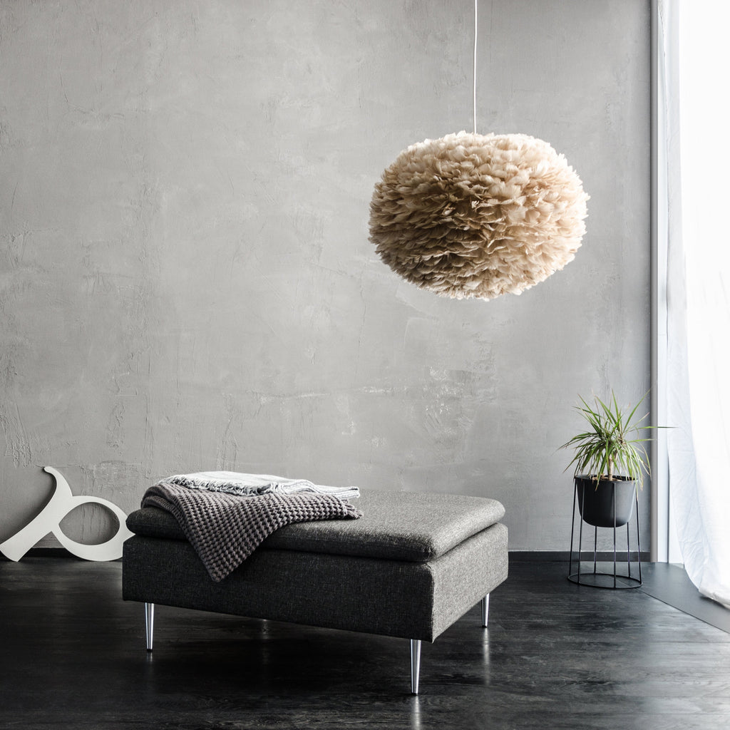 Lyra Feather Orb Modern Pendant Light