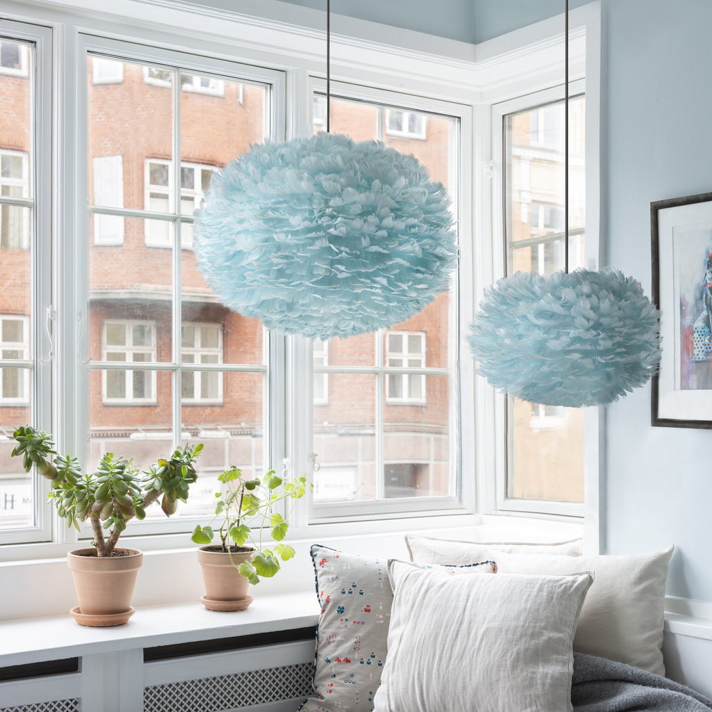 Lyra Feather Orb Modern Pendant Light