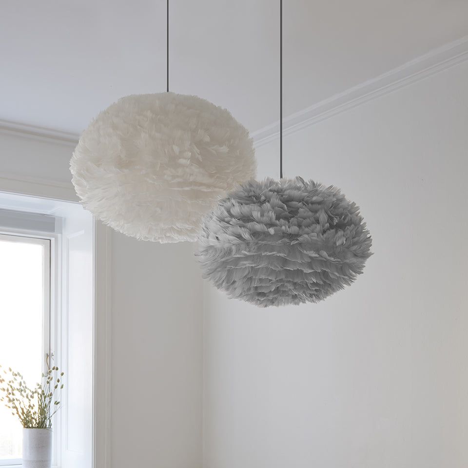 Lyra Feather Orb Modern Pendant Light