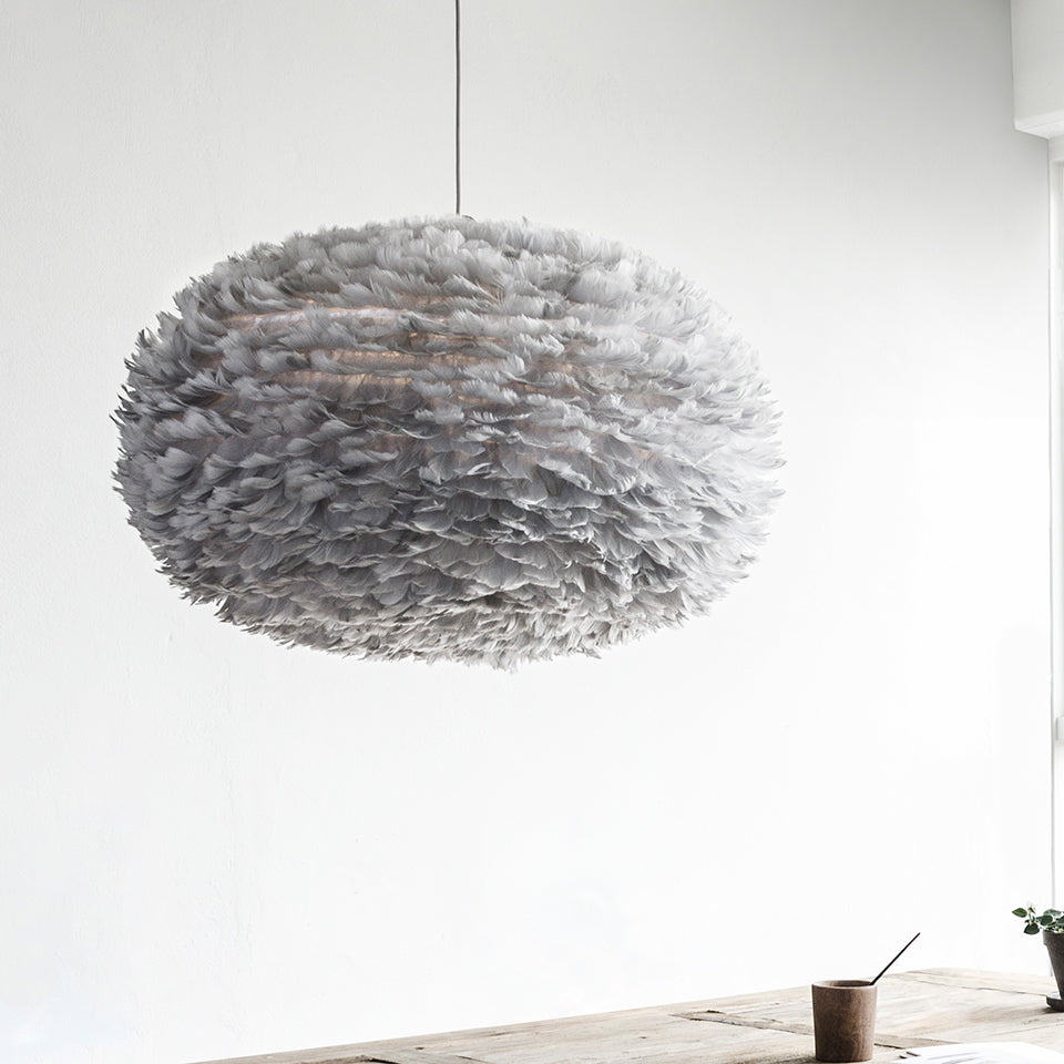 Lyra Feather Orb Modern Pendant Light