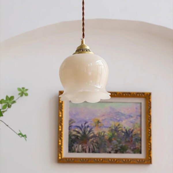 Retro Cream Lily of the Valley Flower Light