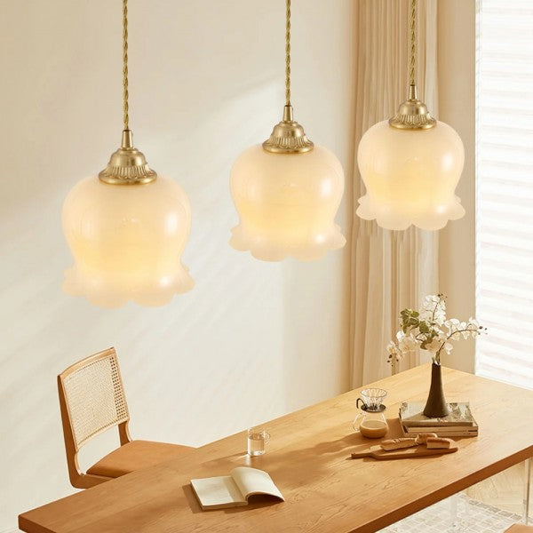 Retro Cream Lily of the Valley Flower Light