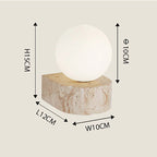 Travertine Hemisphere Wall Sconce